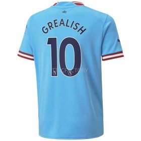 Koszulka Manchester City Grealish 10 Domowe Stroje Piłkarskie 2022/23 Krótki Rękaw